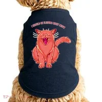 Crying Cat I should Be Sleeping Doggie Tank thumb 0