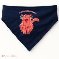 Crying Cat I should Be Sleeping USA-Made Doggie Bandana thumb 0