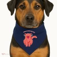 Crying Cat I should Be Sleeping USA-Made Doggie Bandana thumb 1