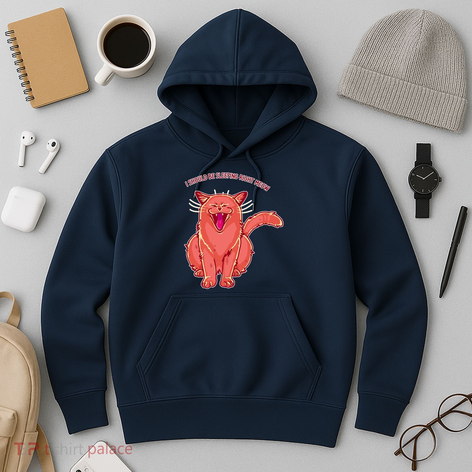 Crying Cat I should Be Sleeping Hoodie