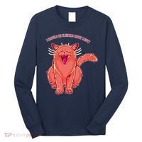 Crying Cat I should Be Sleeping Long Sleeve Shirt thumb 0