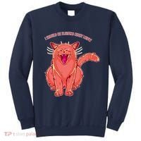 Crying Cat I should Be Sleeping Sweatshirt thumb 0