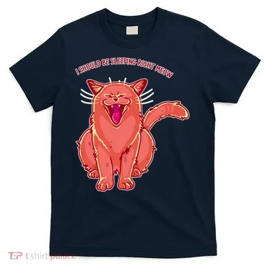 Crying Cat I should Be Sleeping T-Shirt