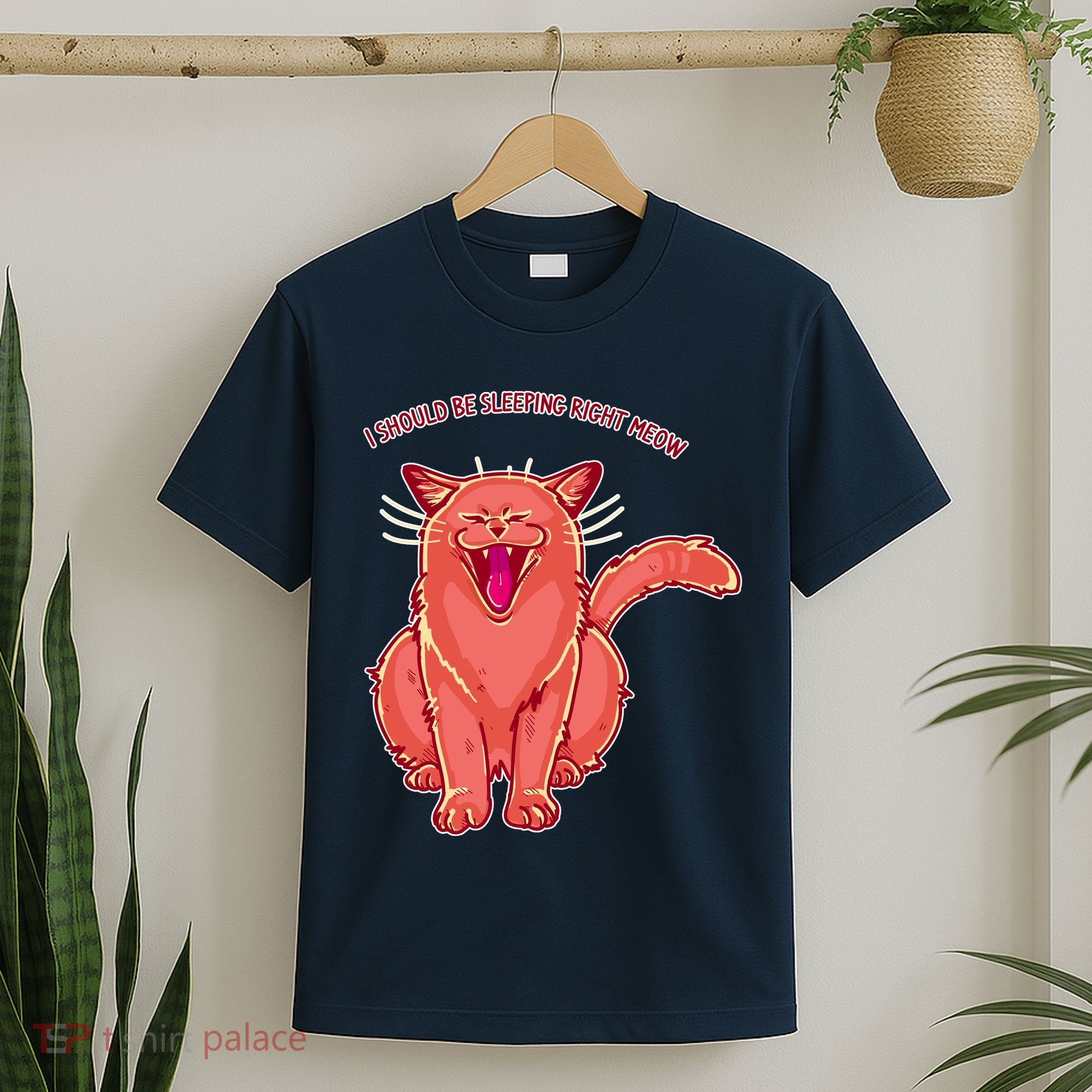 Crying Cat I should Be Sleeping T-Shirt