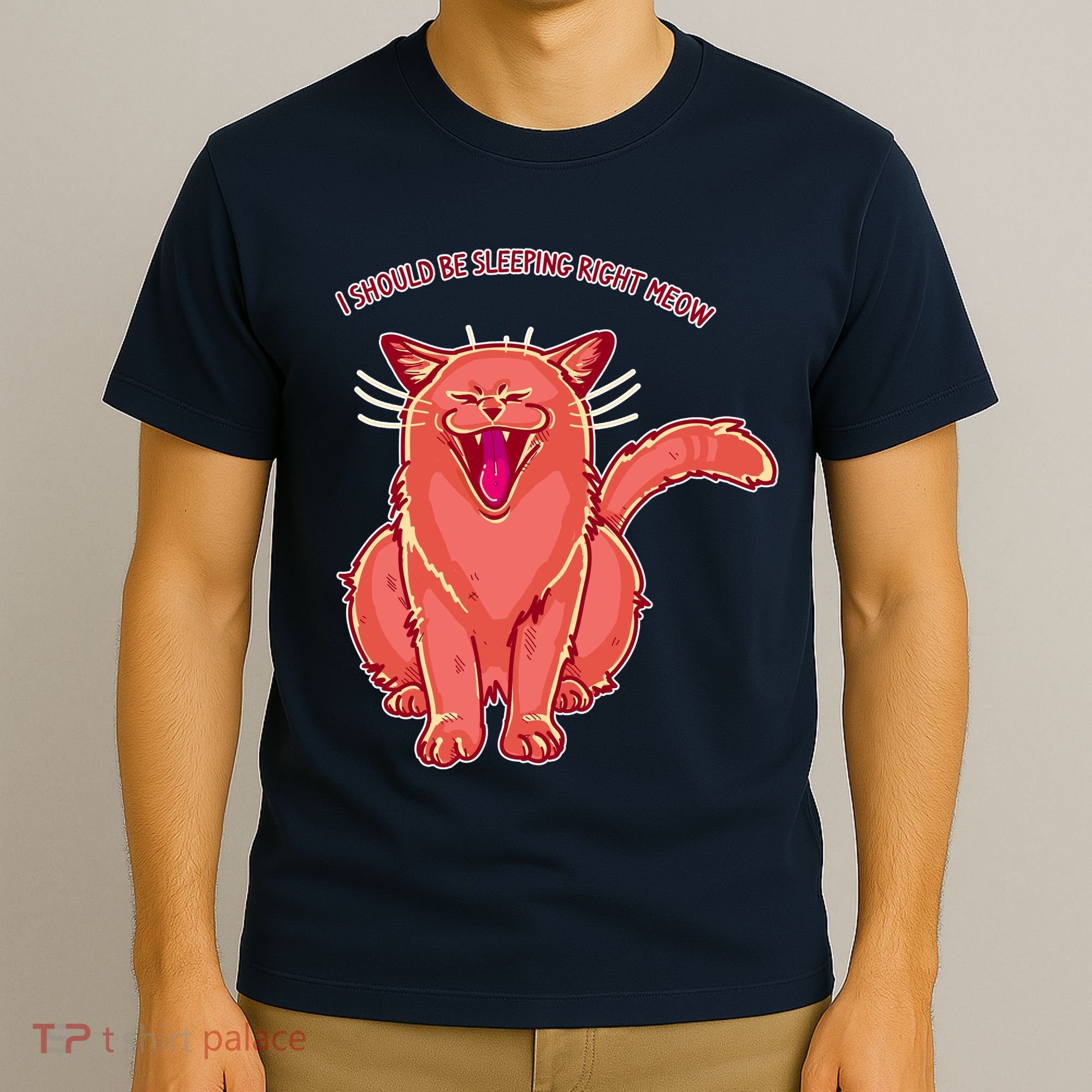 Crying Cat I should Be Sleeping T-Shirt