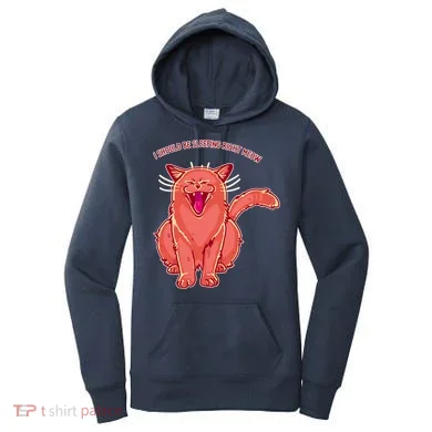Crying Cat I should Be Sleeping Women's Hoodie