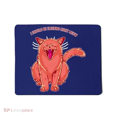 Crying Cat I should Be Sleeping Mousepad
