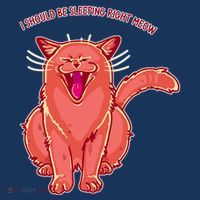 Crying Cat I should Be Sleeping Tank Top thumb 6