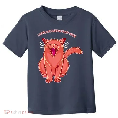 Crying Cat I should Be Sleeping Toddler T-Shirt