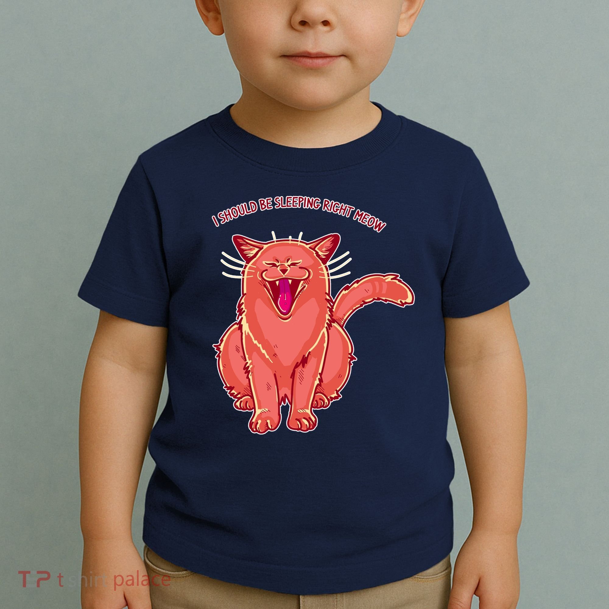 Crying Cat I should Be Sleeping Toddler T-Shirt