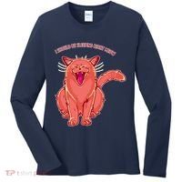 Crying Cat I should Be Sleeping Women's Long Sleeve Shirt thumb 0