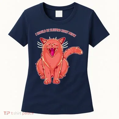 Crying Cat I should Be Sleeping Women's T-Shirt