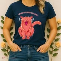 Crying Cat I should Be Sleeping Women's T-Shirt thumb 2