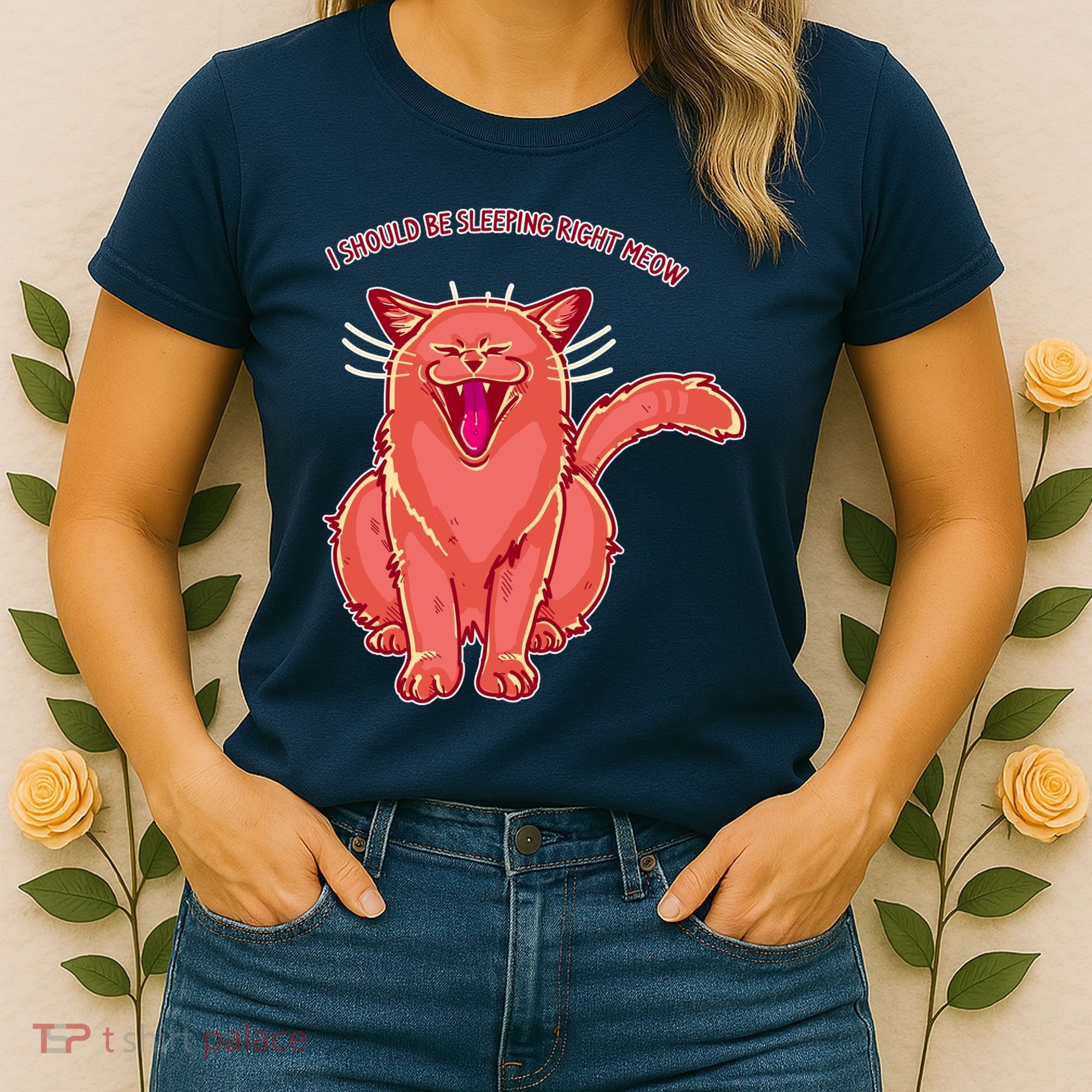 Crying Cat I should Be Sleeping Women's T-Shirt