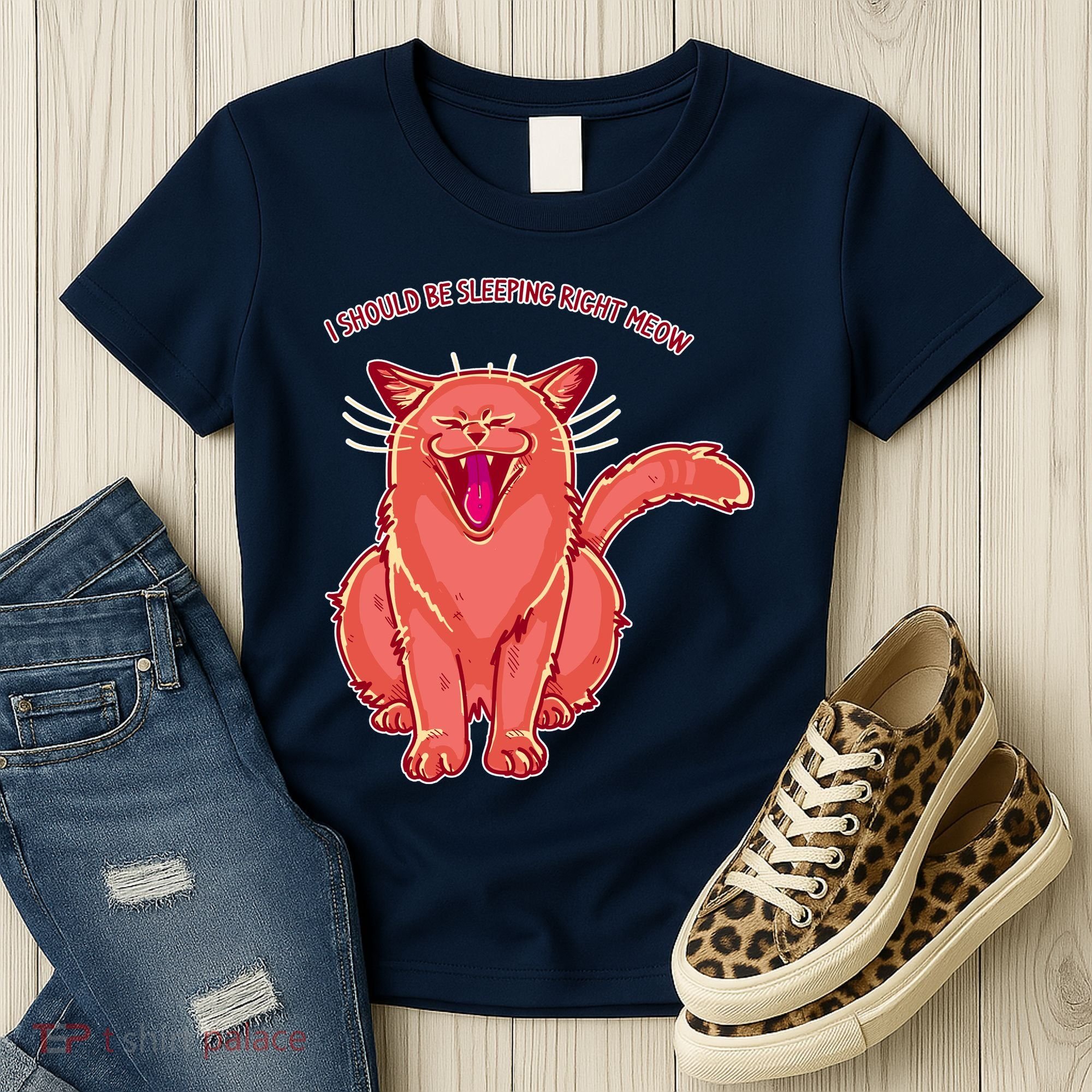 Crying Cat I should Be Sleeping Women's T-Shirt
