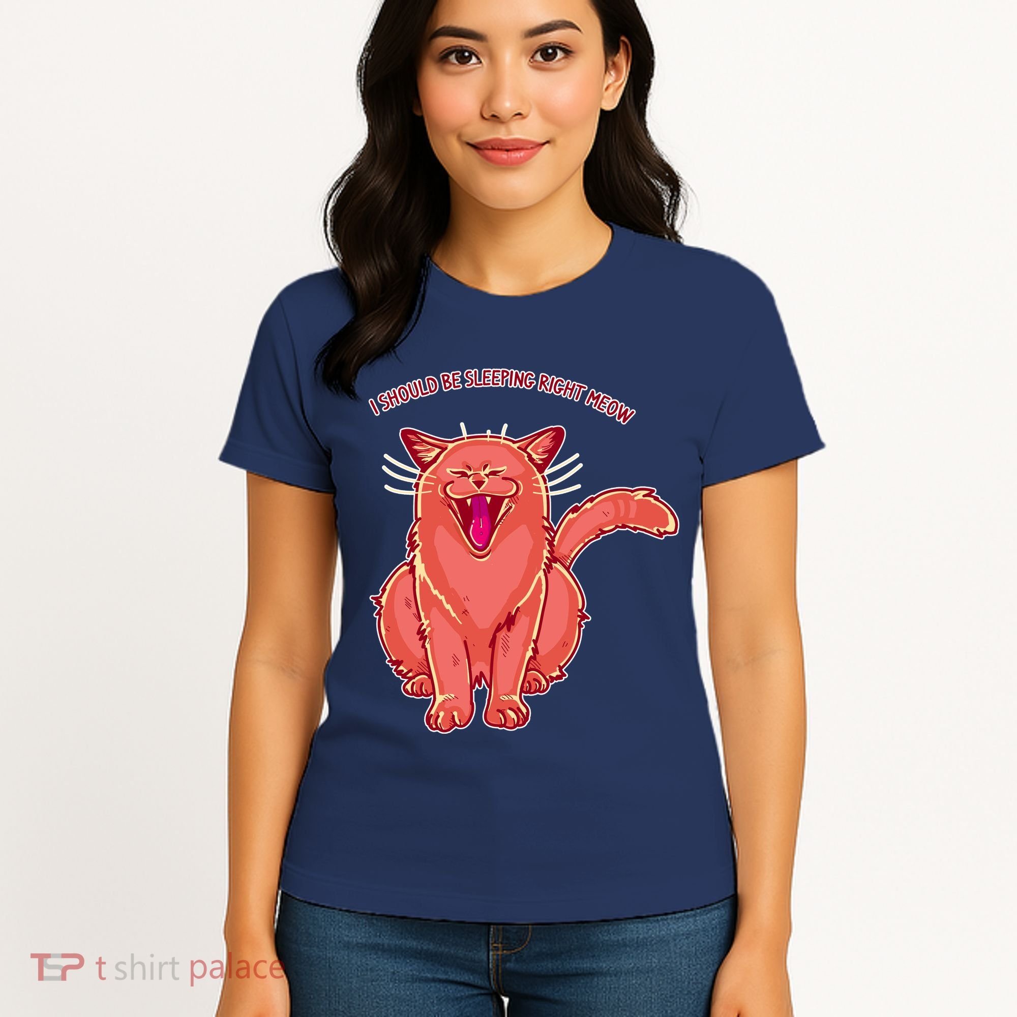 Crying Cat I should Be Sleeping Women's T-Shirt