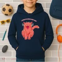 Crying Cat I should Be Sleeping Kids Hoodie thumb 2