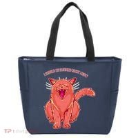 Crying Cat I should Be Sleeping Tote Bag thumb 0