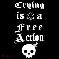 Crying Is A Free Action Gaming USA-Made Doggie Bandana thumb 2