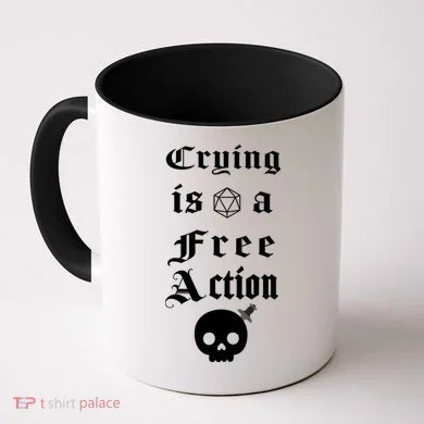 Crying Is A Free Action Gaming Coffee Mug