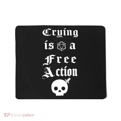 Crying Is A Free Action Gaming Mousepad