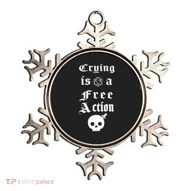 Crying Is A Free Action Gaming Ornament