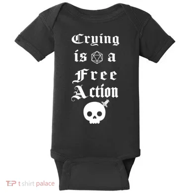 Crying Is A Free Action Gaming Baby Bodysuit