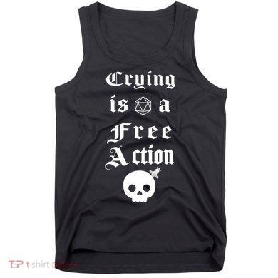 Crying Is A Free Action Gaming Tank Top