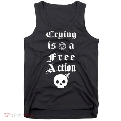Crying Is A Free Action Gaming Tank Top