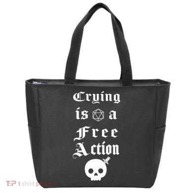 Crying Is A Free Action Gaming Tote Bag