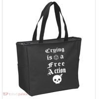 Crying Is A Free Action Gaming Tote Bag thumb 2