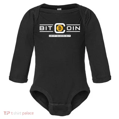 Crypto Bitcoin Baby Long Sleeve Bodysuit