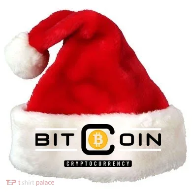 Crypto Bitcoin Santa Hat
