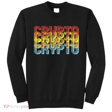 Crypto Crypto Crypto Crypto Retro Style Sweatshirt