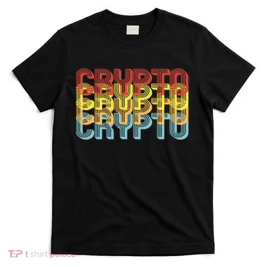Crypto Crypto Crypto Crypto Retro Style T-Shirt