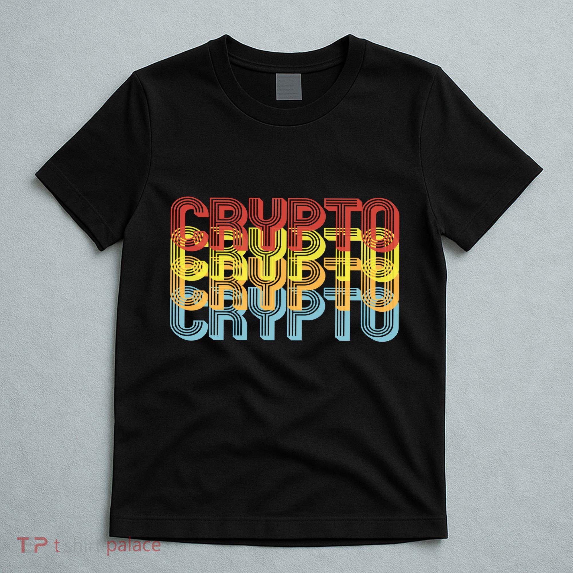 Crypto Crypto Crypto Crypto Retro Style T-Shirt