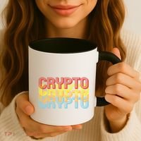 Crypto Crypto Crypto Crypto Retro Style Coffee Mug thumb 3