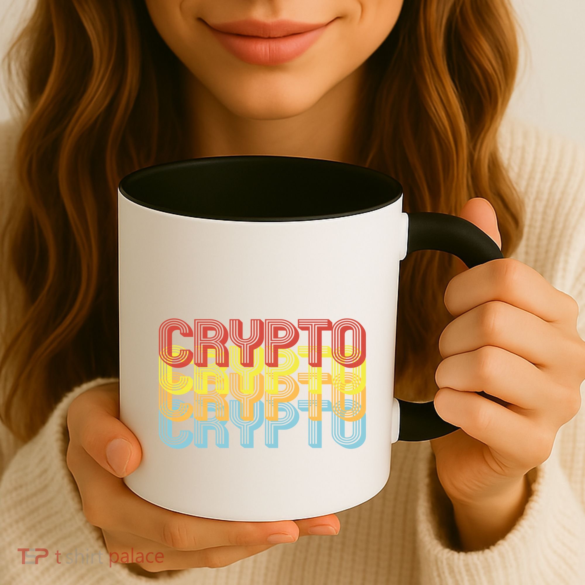 Crypto Crypto Crypto Crypto Retro Style Coffee Mug