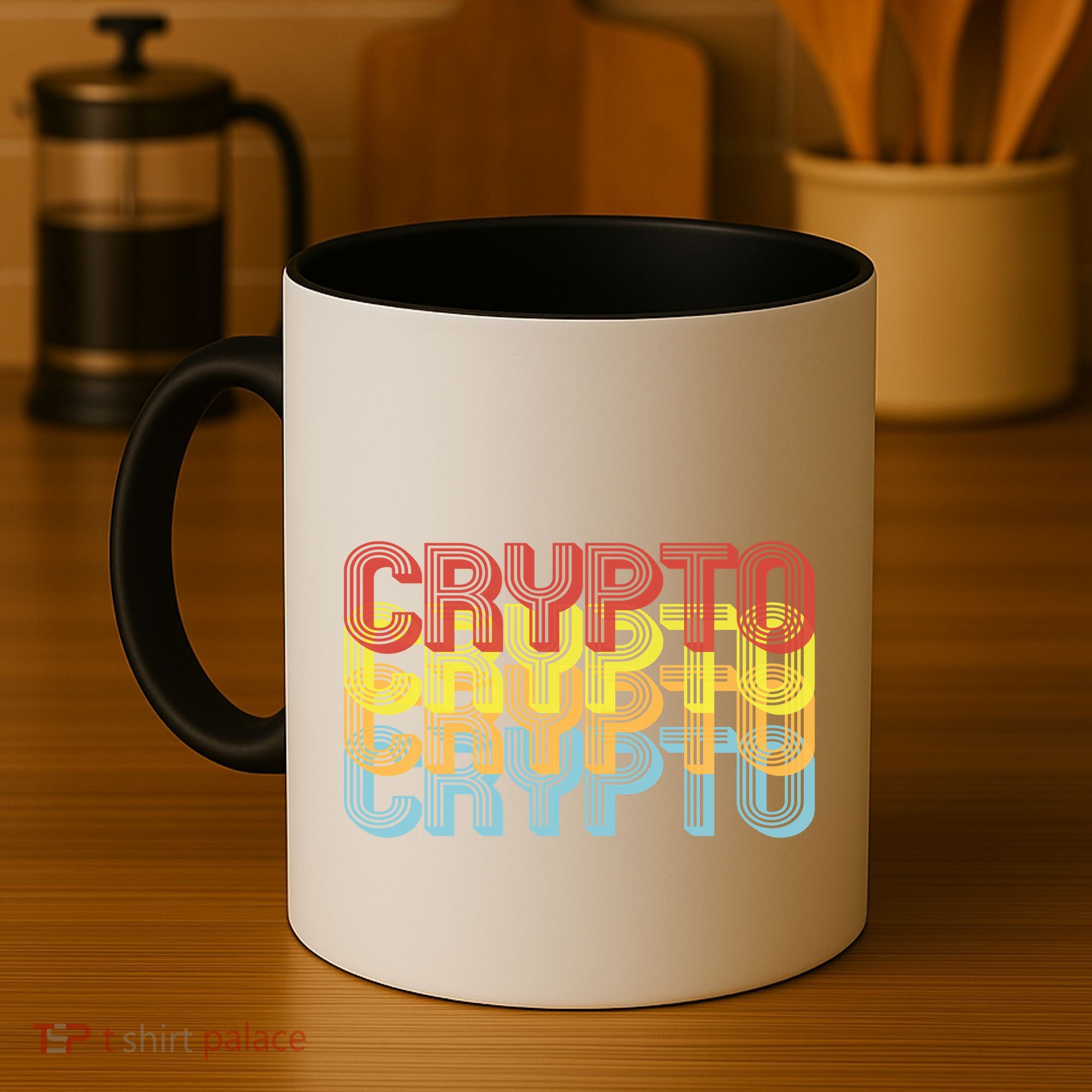 Crypto Crypto Crypto Crypto Retro Style Coffee Mug
