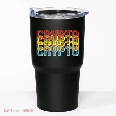 Crypto Crypto Crypto Crypto Retro Style Tumbler