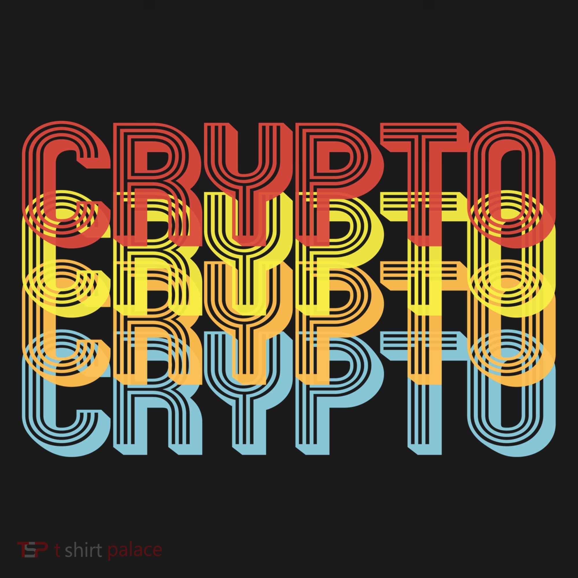 Crypto Crypto Crypto Crypto Retro Style Ornament
