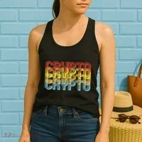 Crypto Crypto Crypto Crypto Retro Style Women's Tank Top thumb 2