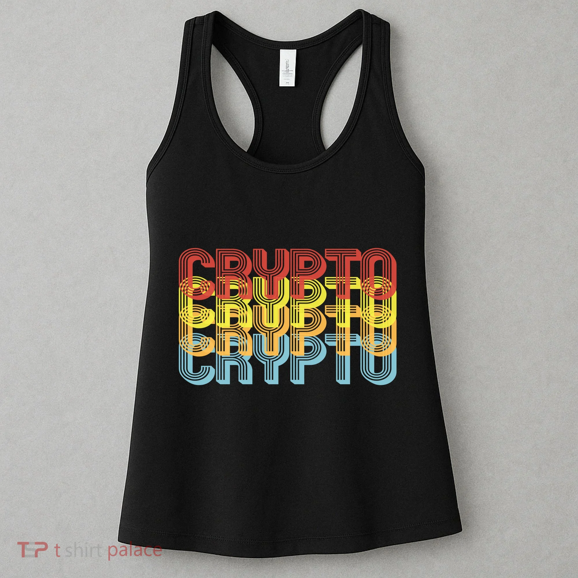 Crypto Crypto Crypto Crypto Retro Style Women's Tank Top