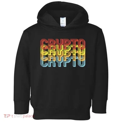 Crypto Crypto Crypto Crypto Retro Style Toddler Hoodie