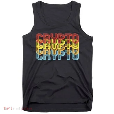 Crypto Crypto Crypto Crypto Retro Style Tank Top