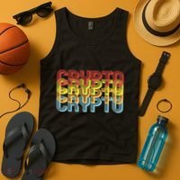 Crypto Crypto Crypto Crypto Retro Style Tank Top thumb 4