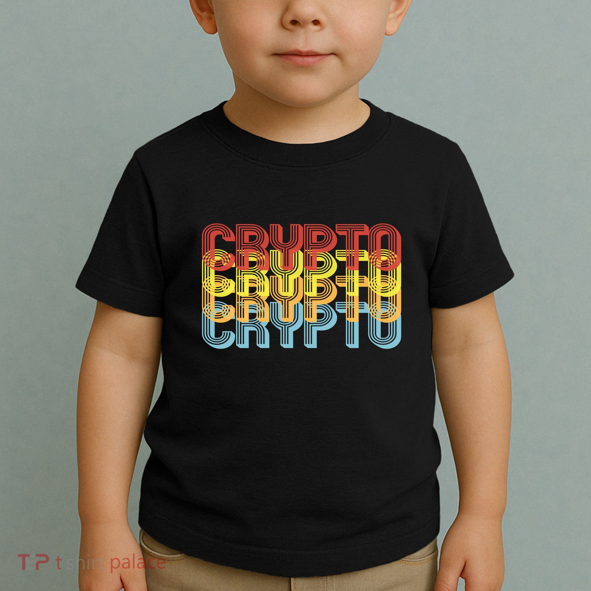 Crypto Crypto Crypto Crypto Retro Style Toddler T-Shirt