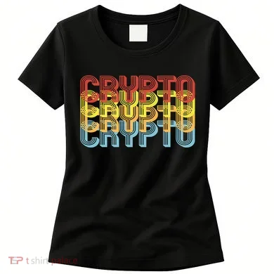 Crypto Crypto Crypto Crypto Retro Style Women's T-Shirt