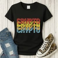 Crypto Crypto Crypto Crypto Retro Style Women's T-Shirt thumb 3