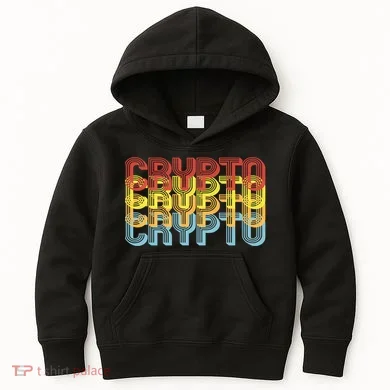 Crypto Crypto Crypto Crypto Retro Style Kids Hoodie